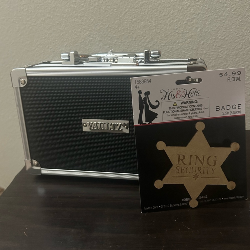 Vaultz Black and Silver Mini Case